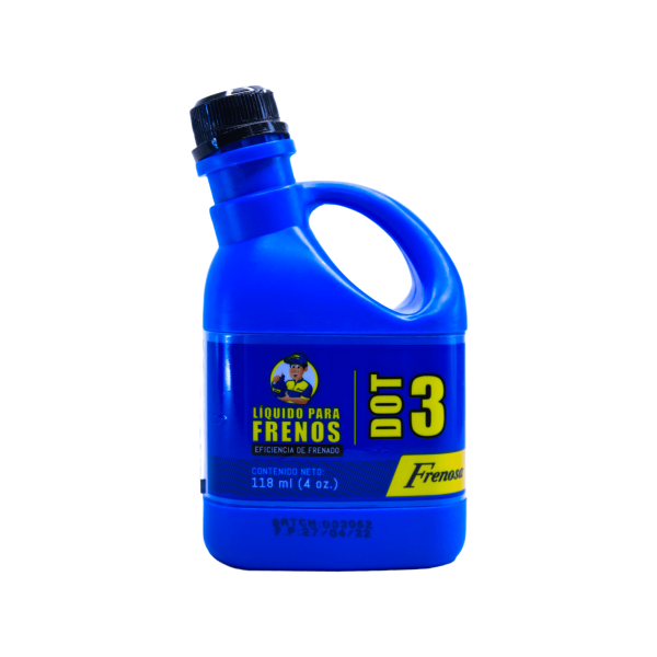 LIQUIDO PARA FRENO DOT _3 DE 4 ONZ X 120ML